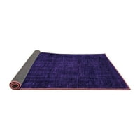 Ahgly Company Indoor Rectangle Abstract Purple Modern Area Rugs, 3 '5'