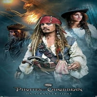 Дисни Карибски пирати: на непознати приливи и отливи-плакат на стената на групата, 22.375 34
