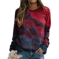 Entyinea дамска суичър с дълъг ръкав извънгабаритна реколта тийнейджърки y6k есен пуловер s