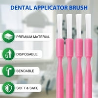 Pink Microbrush Bendable Applicator Brush с дозатор, микро апликатори четки за прилагане на зъби флуорид апликатор