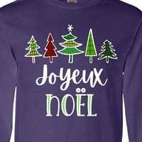 Тениска с дълъг ръкав с мастило Joyeu Noël-