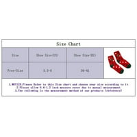 Чорапи чорапи удобни сладки топли отпечатани коледни женски чорапи домашни чорапи чорапи червени