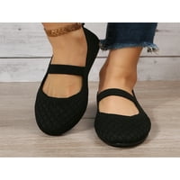 Gomelly Flats for Women Slip on Shoes Небрежни апартаменти Обувки Мека подметка дами обувки с лодка Обувки Обувка Кръг пръст Доволни балетни апартаменти Крапави апартаменти Черно