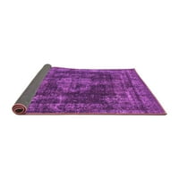 Ahgly Company вътрешен правоъгълник ориенталски лилави килими от индустриална зона, 3 '5'
