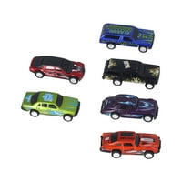 Играчка за модели на състезателни автомобили, цинкова сплав Clear Printing Pull Back Cars Toys Set Sece Easy За съхранение на капка устойчив за дома за повече от години
