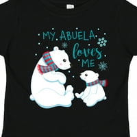Инктастичен моята баба ме обича-сладък подарък полярни мечки малко момче или малко момиченце тениска