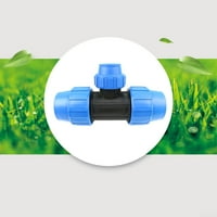 Монтиране на винтов съвместен PE тръба за питейна вода Конектор за скоба 90 ° Намаляване на тройника