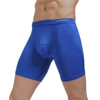 Zuwimk Мъже бельо Boxer Brief, мъжки ремъци бельо дантелено синьо, 5xl