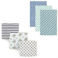 Hudson Baby Boys 'Muslin Swaddle одеяло, 6-пакет, изберете вашия цвят