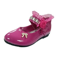 Момичета принцеси обувки цветя деца меки танц бебешки обувки самотни бебешки обувки