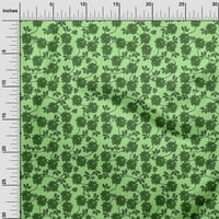 един памучен лист мента зелен Плат листа и детелина шевни проекти тъкани щампи от двор широк
