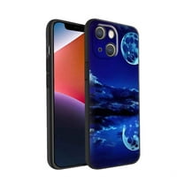 Съвместим с калъфа за телефон iPhone, Moon- Case Silicone Защитен за Teen Girl Boy Case за iPhone 14