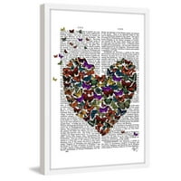 Marmont Hill Butterfly Heart Print Print