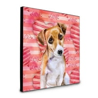 Carolines Treasures BB9800UP JACK RUSSELL TERRIER LOVE ARTWORK WANL PANEL, RED, MULTECOLOR