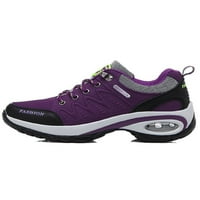 Sanviglor жени Атлетични обувки Комфортни маратонки спортни треньори ходещи възглавници, които неплъзгат пешеходни обувки Леки дишащи се черни 8.5