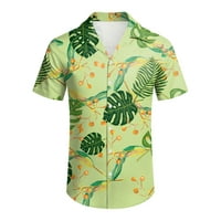 Ризи за мъже ежедневни къси ръкави пролет лято завъртане на врата 3d отпечатани ризи модни блузи ризи блузи ризи