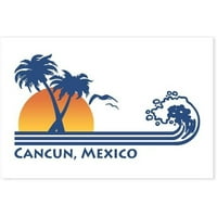 Канкун Мексико пощенски картички, 6 x4 гланцова карта за бележка за печат