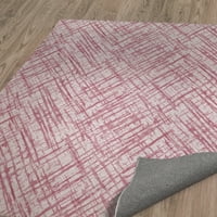 Акварелен крив кръст розов килим от Kavka Designs