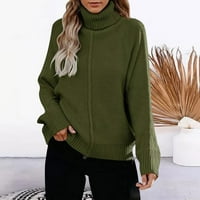 Adviicd Goth Sweater Женски ежедневен кабел с дълъг ръкав отворен преден свободен пуловер Кардиган Козиново палто връхни дрехи