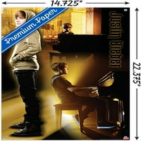Джъстин Бийбър-пиано стена плакат с пуш щифтове, 14.725 22.375