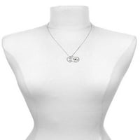 Delight Jewelry Silvertone Open Heart с имитация на Pearl Drop Dome Учителите могат да направят практически всичко, че черната гумена чарна гривна