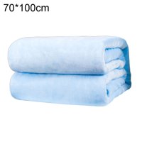 Зелено полиестер мек топъл твърд цвят одеяло за сън килим за домашна спалня спално бельо светло синьо. 70*