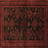 Ahgly Company Indoor Square Персийски кафяви традиционни килими, 6 'квадрат