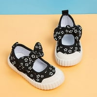 Leey-World Thddler Shoes Гумето за дете на детето флорално отпечатано платно, изходящи бебешки детски обувки ботуши за бебе