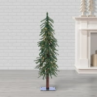 ft. pre lit Clear Ul Rustic Alpine Tree