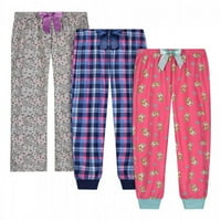 Сън върху него Момичета пижама панталони - карирани еднорози - многоцветни, m