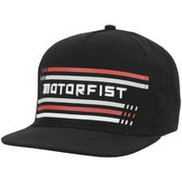 Motorfist Turbo Snapback Hat Black