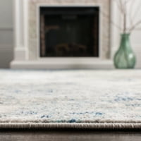 Brentwood Alaia Abstract Runner Rug, 2 '20', светло сиво синьо