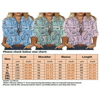 Avamo Loose Lessual Graphic Tee за женски копчета надолу ризи на яка Елегантни работни върхове блуза