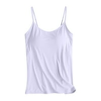 Фетални жени с гръдни подложки една Камизола тънки презрамки бельо спортни долнище риза дамски летни върхове