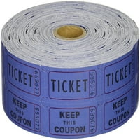 Перфорирани хартиени билети за Toysdiva, на ролка, синьо