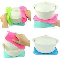 Manunclaims Silicone Trivet Mat Hot Pot Holder Driing Mat за горещи ястия, горещи саксии и горещ тиган, неплъзгащи топлин