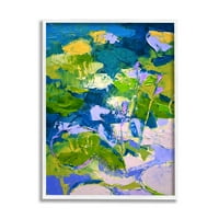 Ступел индустрии смели езерце Ботаника лотос цветя Живопис бяла рамка изкуство печат стена изкуство, дизайн от Дороти Фейгън