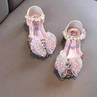 Pjtewawe детски обувки есенни деца принцеси обувки лък възел кожени обувки танцови обувки обувки кръг