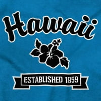 Хавай сладък хибискус цвете сувенир Мъжки графична тениска тийнейджъри Brisco Brands 5x
