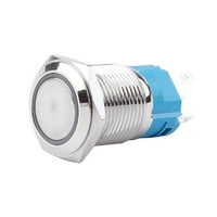 12-24V LED на изключен водоустойчив превключвател за натискане на бутона от неръждаема стомана