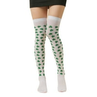 чорапи за жени жени момичета модни ирландски St. Празнична ивица средна тръба чорапи чорапи b + един размер