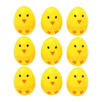 Rosarivae Chick Printing Egg Симулиране на пластмасови яйчни черупки Деца DIY Egg Party Доставки Оформление Реквизит за великденско парти лотария