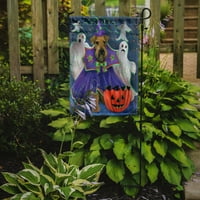 Carolines Treasures PPP3002GF Airedale Boo Hoo Halloween Flag Garden Size Малък, многоцветен