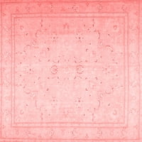 Ahgly Company Indoor Square Persian Red Traditional Area Rugs, 3 'квадрат