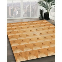 Ahgly Company вътрешен правоъгълник с шаблони неонови оранжеви килими, 2 '5'