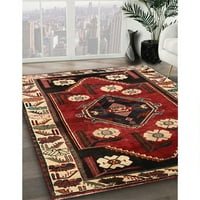 Ahgly Company вътрешен квадрат традиционен тъмно бадем кафяв персийски килими, 8 'квадрат