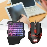 Gaming Keyboard RGB Единична клавиатура за управление на ръката с мишка за лаптоп