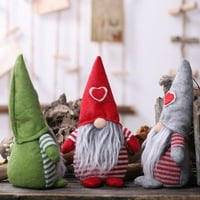 Ръчно изработен шведски томте, Дания Норвегия Ниссе, Коледни фигурки Санта Гном Плюшена кукла Представете декорации на празника Xmas