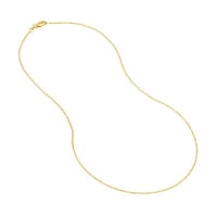 10К жълто злато 24 Д с отворен кабел верига огърлица в Омар заключване-жени