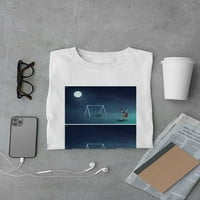 Гушкане на Луната тениска Мъже-Али Растру дизайни, Мъжки 4х-голям